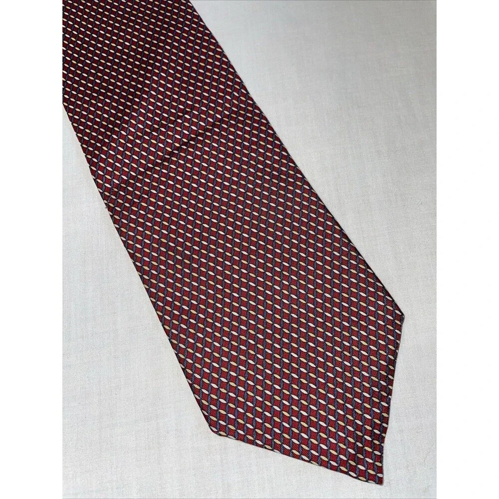 Brooks Brothers Makers Men’s Dress Tie Size 57” Red Striped Silk Business Formal